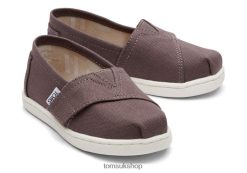 Toms Kids Grey Alpargata Ash Shoes Z480RF527