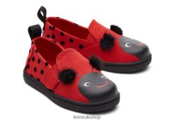 Toms Kids Ladybug Alpargata Red Lava Shoes Z480RF525