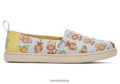 Toms Kids Monkey Business Alpargata Light Blue Shoes Z480RF554