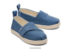 Toms Kids Tiny Alpargata Eco Canvas Ocean Blue Shoes Z480RF500