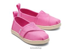 Toms Kids Tiny Alpargata Pink Canvas Shoes Z480RF515