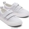 Toms Kids Tiny Fenix Double Strap Canvas Grey Shoes Z480RF533