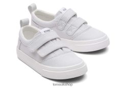 Toms Kids Tiny Fenix Double Strap Canvas Grey Shoes Z480RF533