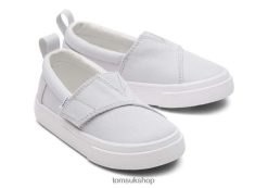 Toms Kids Tiny Fenix Slip-On Canvas Lunar Grey Shoes Z480RF514