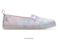 Toms Kids Unicorn Alpargata Tie Dye Foil Shoes Z480RF534