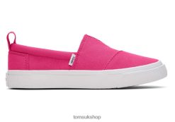 Toms Kids Youth Fenix Slip-On Canvas Dark Pink Shoes Z480RF536