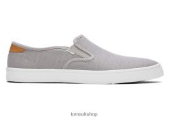 Toms Men Baja Slip On Grey Shoes Z480RF486