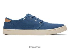 Toms Men Carlo Eco Sneaker Ocean Blue Shoes Z480RF476