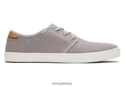 Toms Men Carlo Trainers Grey Shoes Z480RF454