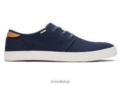 Toms Men Carlo Trainers Navy Shoes Z480RF452