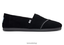 Toms Men KROST Alpargata Suede Black Shoes Z480RF427