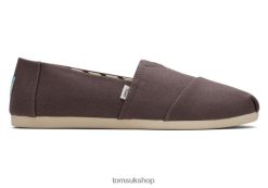 Toms Men Recycled Cotton Alpargata Ash Shoes Z480RF378