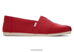 Toms Men Recycled Cotton Alpargata Red Shoes Z480RF384