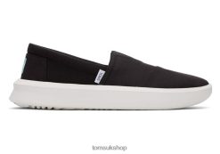 Toms Men Rover Eco Trainers Recycled Cotton Black Recycled Cotton Shoes Z480RF453