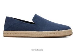 Toms Men Santiago Eco Recycled Cotton Navy Recycled Cotton Shoes Z480RF435