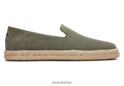 Toms Men Santiago Suede Vetiver Grey Suede Shoes Z480RF439