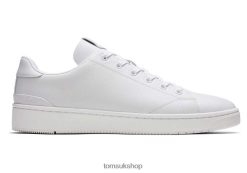 Toms Men TRVL LITE Trainers White Leather Shoes Z480RF450