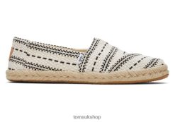 Toms Women Alpargata Chunky Global Woven Rope Espadrille Natural Shoes Z480RF146