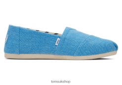 Toms Women Alpargata Eco Heritage Canvas Island Blue Shoes Z480RF2