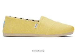 Toms Women Alpargata Eco Heritage Canvas Sunny Yellow Shoes Z480RF17