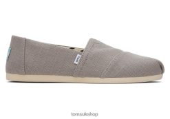 Toms Women Alpargata Eco Heritage Canvas Wide Width Morning Dove Wide Shoes Z480RF19