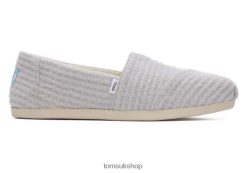 Toms Women Alpargata Eco REPREVE Waffle Knit Cloud Grey Shoes Z480RF134