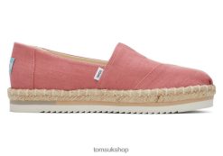 Toms Women Alpargata Eco Rope Platform Faded Rose Shoes Z480RF183