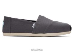 Toms Women Alpargata Eco Woven Pavement Grey Shoes Z480RF126
