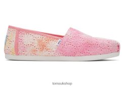 Toms Women Alpargata Floral Eyelets Sienna Orange Shoes Z480RF30