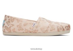 Toms Women Alpargata Foil Butterflies Dusty Peach Foil Butterflies Shoes Z480RF130