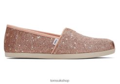 Toms Women Alpargata Glitter Pink Shoes Z480RF62