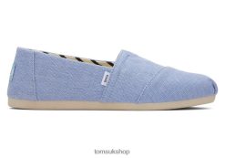Toms Women Alpargata Heritage Canvas Cool Blue Shoes Z480RF27