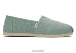 Toms Women Alpargata Heritage Canvas Frosty Sage Shoes Z480RF5