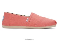 Toms Women Alpargata Heritage Canvas Peach Shoes Z480RF1