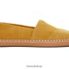 Toms Women Alpargata Leather Wrap Amber Gold Suede Shoes Z480RF50