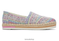 Toms Women Alpargata Rope Platform Natural Diamond Global Woven Shoes Z480RF182
