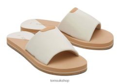 Toms Women Carly Sandal REPREVE White Repreve Jersey Shoes Z480RF257