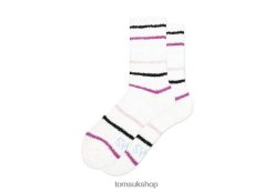 Toms Women Cozy Cushioned Crew Socks Holiday Stripe New Style Accessories Z480RF367