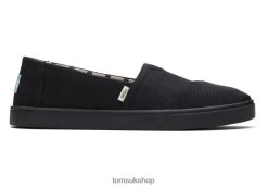 Toms Women Cupsole Alpargata Black on Black Shoes Z480RF273