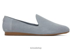 Toms Women Darcy Flat Stone Grey Shoes Z480RF192