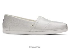 Toms Women Glimmer Alpargata Silver Shoes Z480RF113