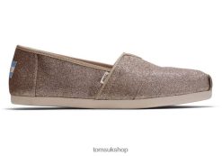 Toms Women Glitter Alpargata Champagne Shoes Z480RF110