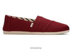 Toms Women Heritage Alpargata Cherry Red Shoes Z480RF13