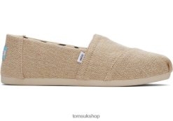 Toms Women Heritage Alpargata Natural Undyed Shoes Z480RF9