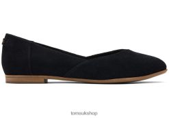 Toms Women Jutti Neat Flat True Black Shoes Z480RF186