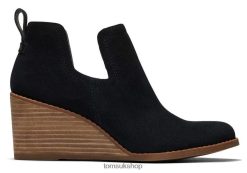 Toms Women Kallie Bootie Black Shoes Z480RF229