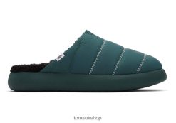 Toms Women KROST Mallow Mule Green Shoes Z480RF282