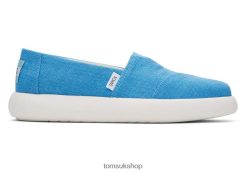 Toms Women Mallow Eco Heritage Canvas Island Blue Shoes Z480RF127