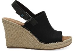 Toms Women Monica Wedge black Shoes Z480RF222