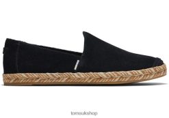 Toms Women Pismo Espadrille Black Shoes Z480RF180